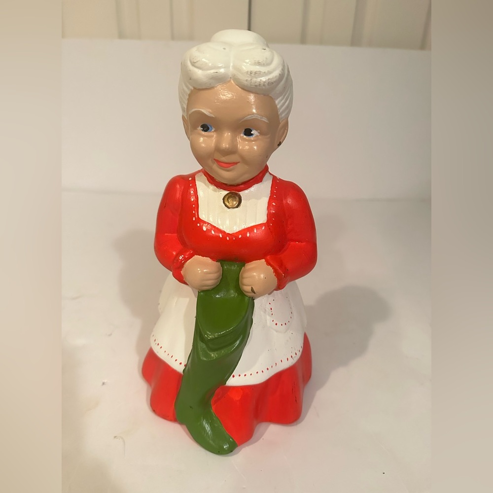 Vintage Mrs Santa Clause hand painted figurine